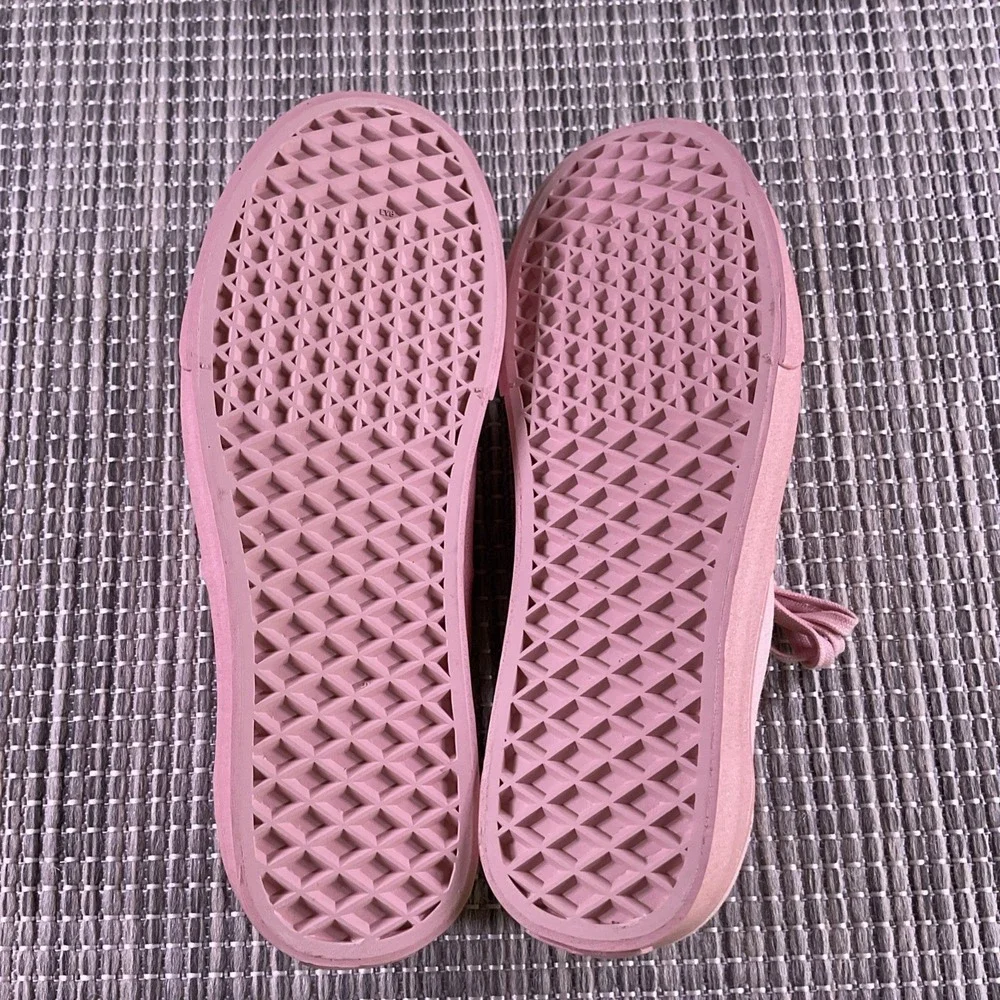 Vans Authentic Classic Sneakers Canvas Shoes Woman Size 8 Men 6.5 Pink On Pink - Picture 6 of 8